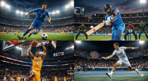 importance of sports concept athletes playing different sports